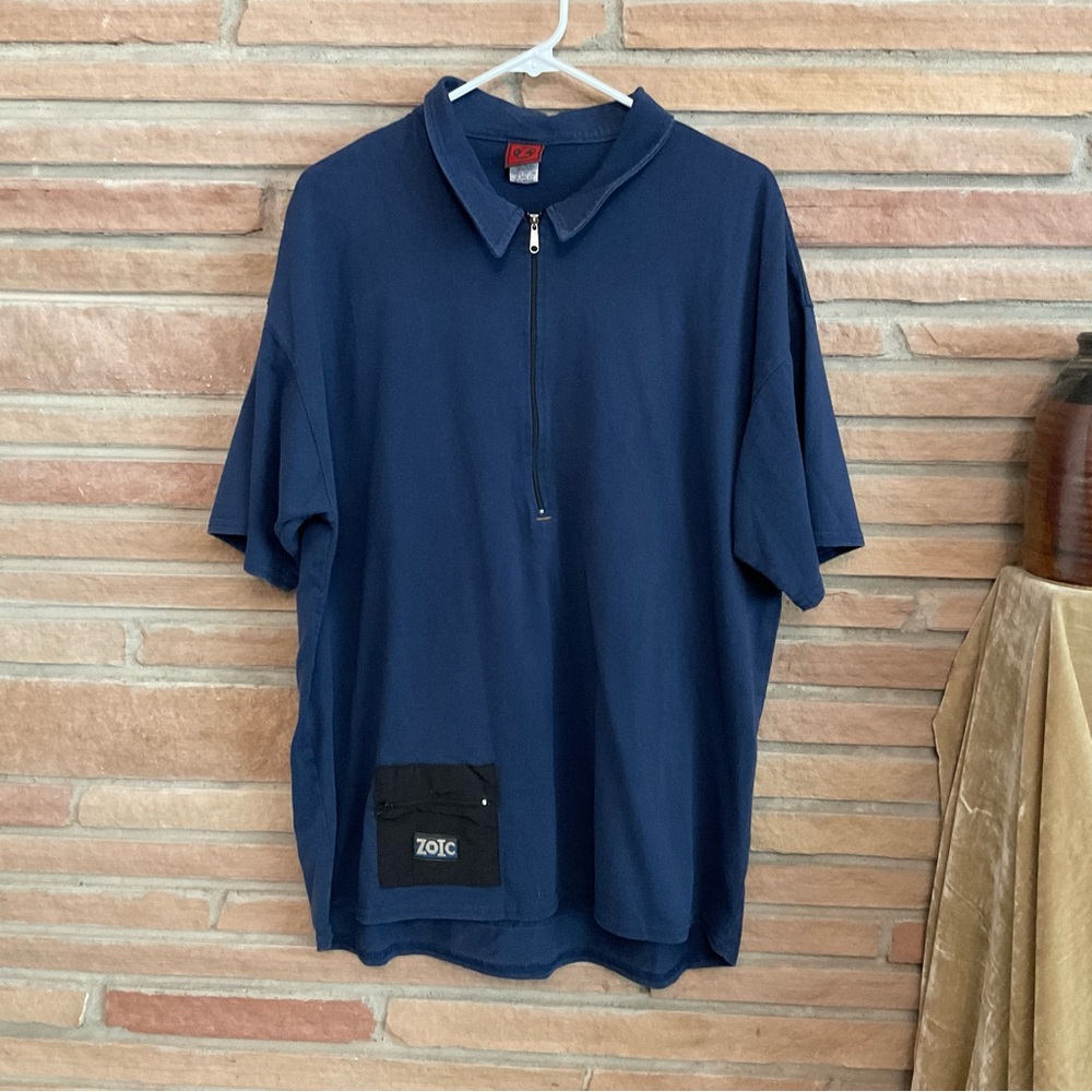 Men’s Zoic Half Zip Cycling Shirt Dark Blue XL
